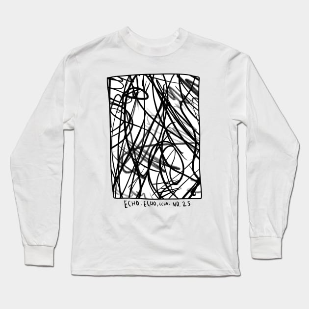 No.25 Echo Echo Long Sleeve T-Shirt by MagnumOpus